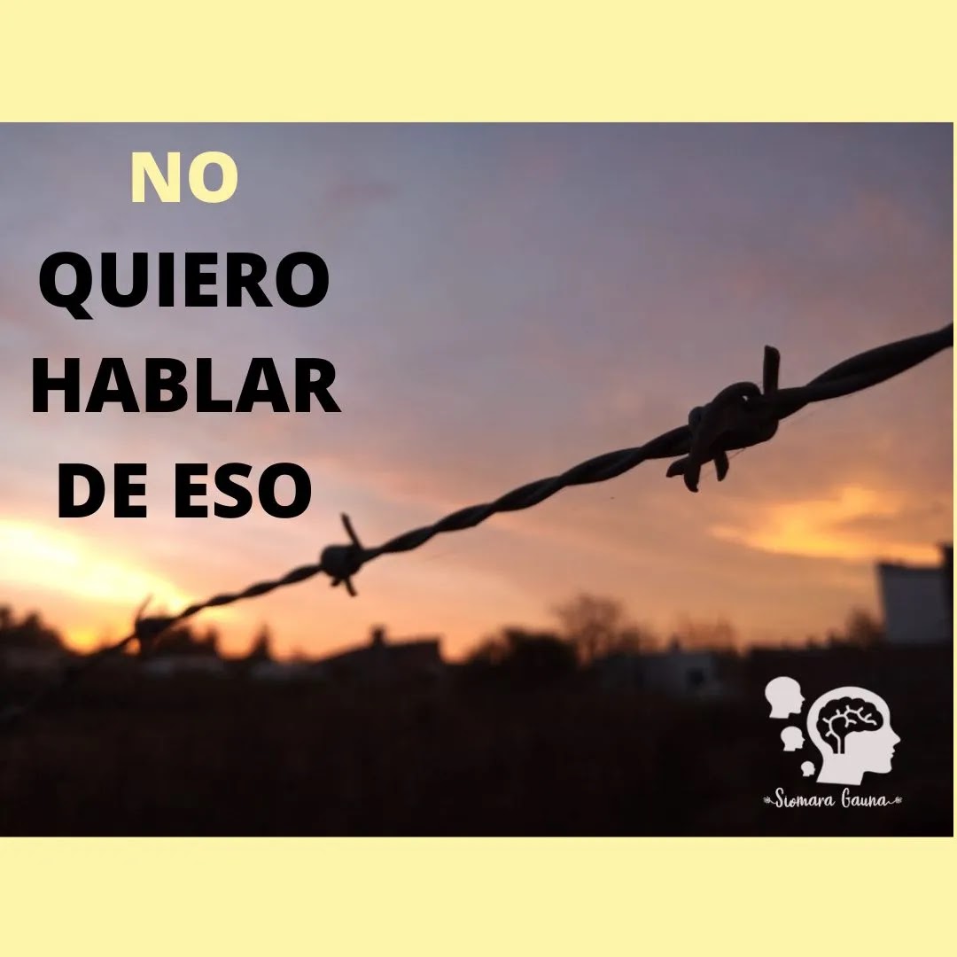 NO quiero hablar de esto