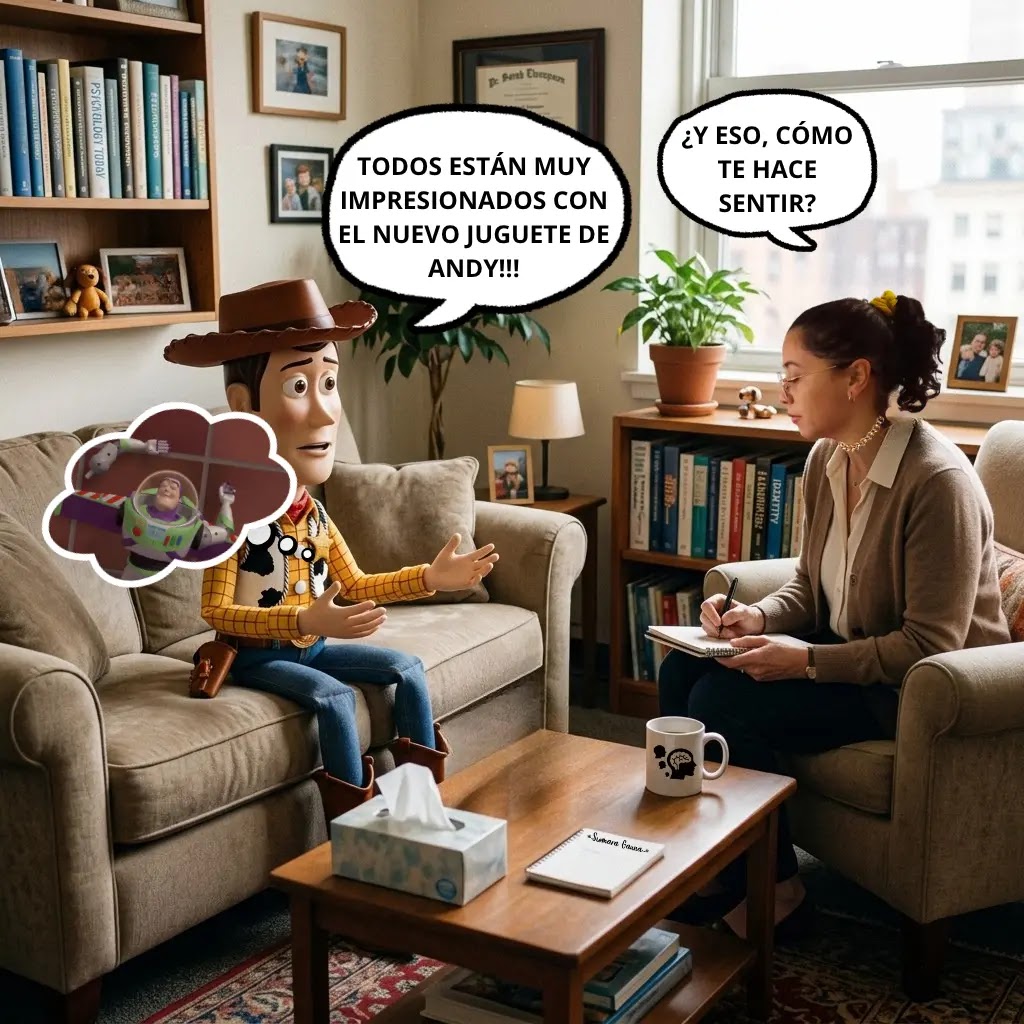 el Descarte Emocional en la Era Digital Woody en el consultorio de Siomara Gauna
